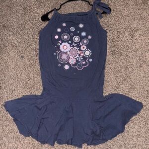 tie frill halter top with pink and white Y2K sparkle flower design